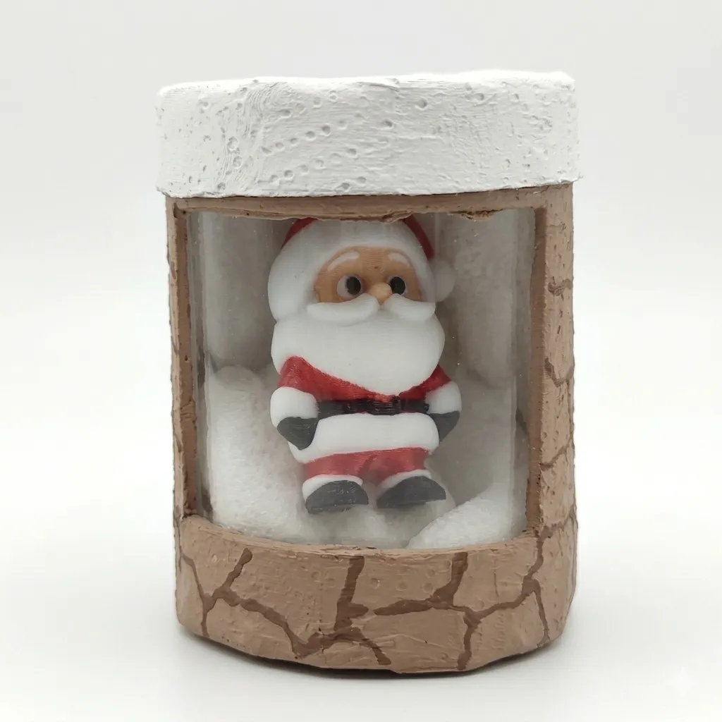 1298 - Mini Santa Multicolor (Con Casa)