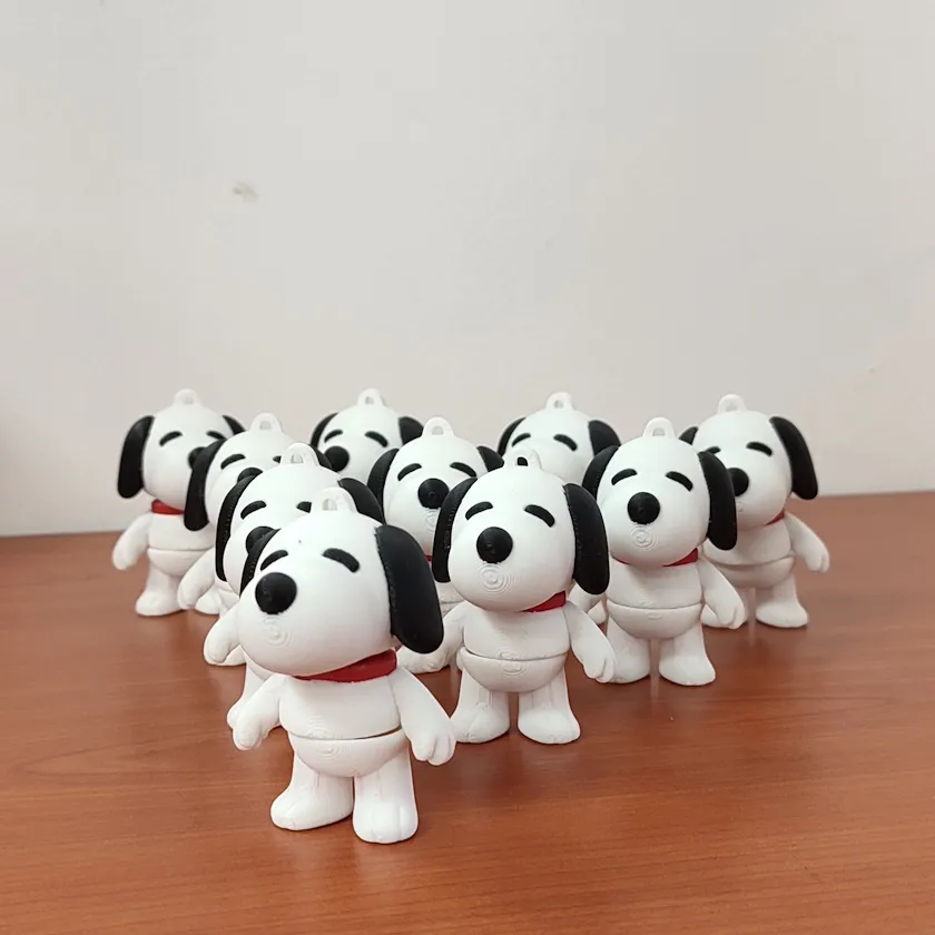 Snoopy (Llavero) - 10 Piezas | 6.5 cm