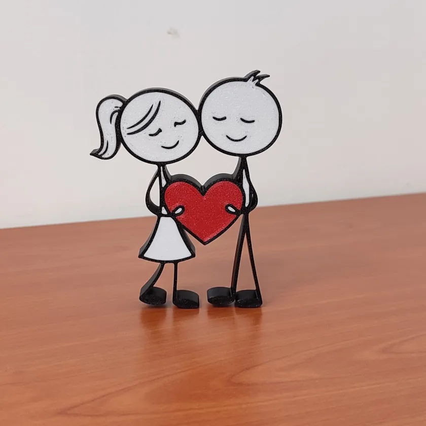 Pareja de enamorados - 10 cm