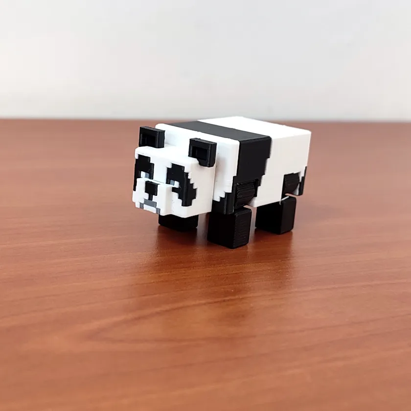 Panda Minecraft - 6 cm